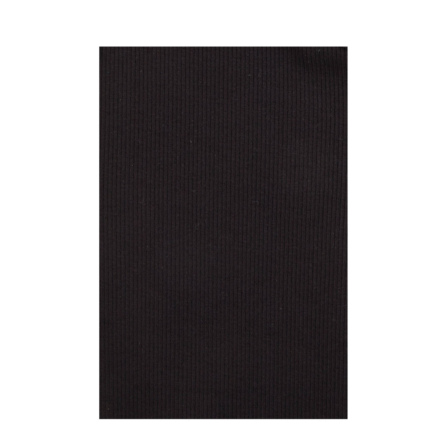 WE Fashion korte jurk rib gebreid zwart