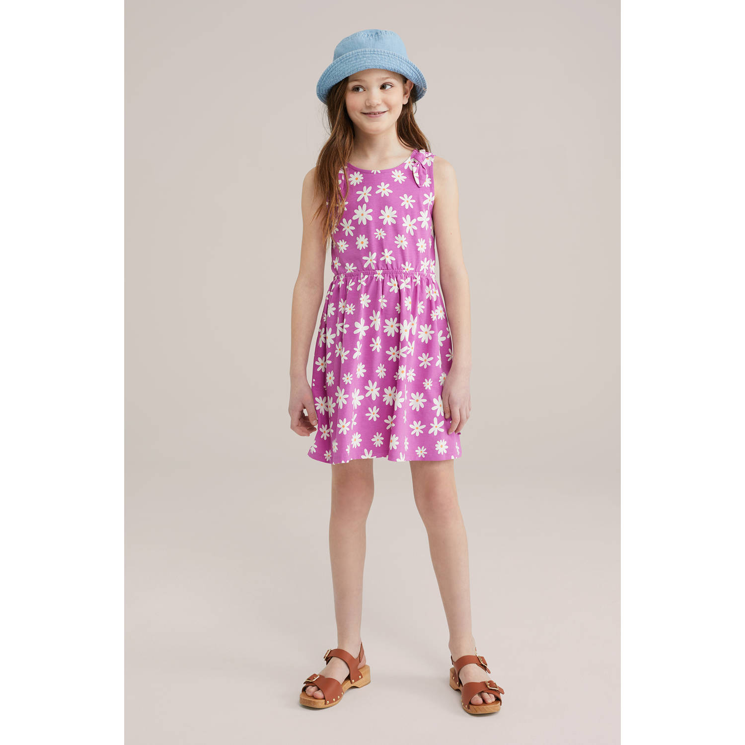 WE Fashion korte jurk paars
