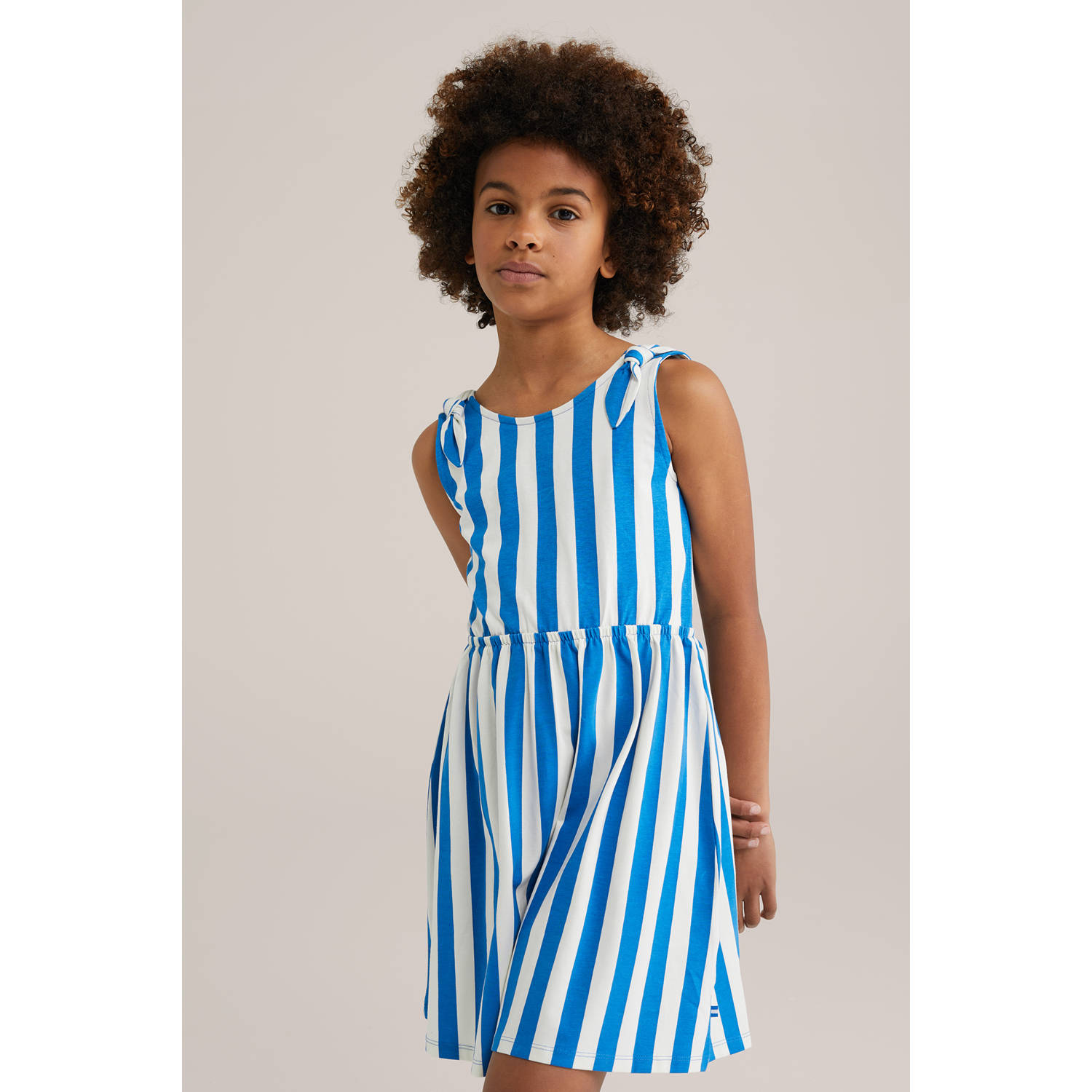 WE Fashion korte jurk blauw