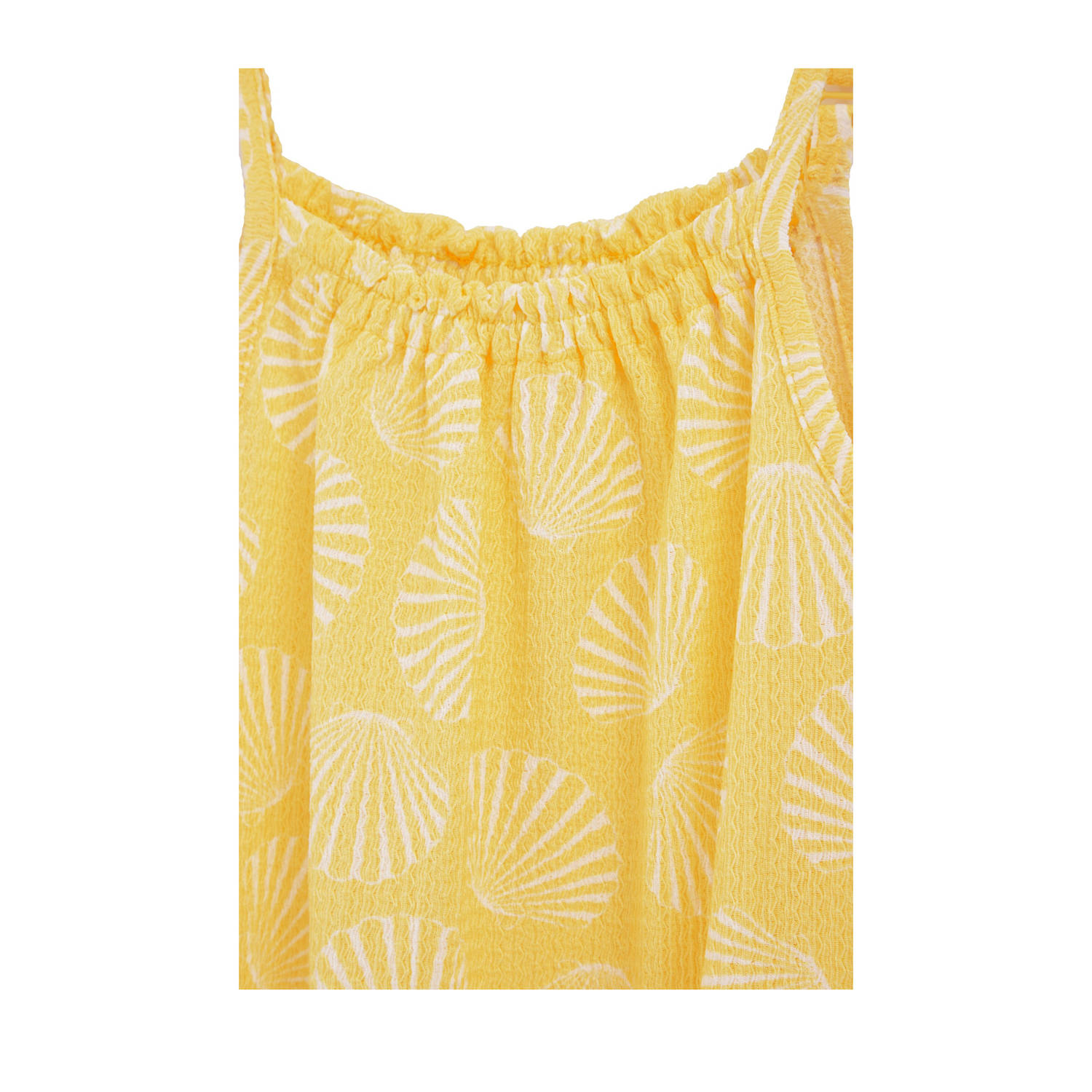 WE Fashion korte jurk lichtgeel