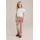 WE Fashion flared broek roze/oranje/groen
