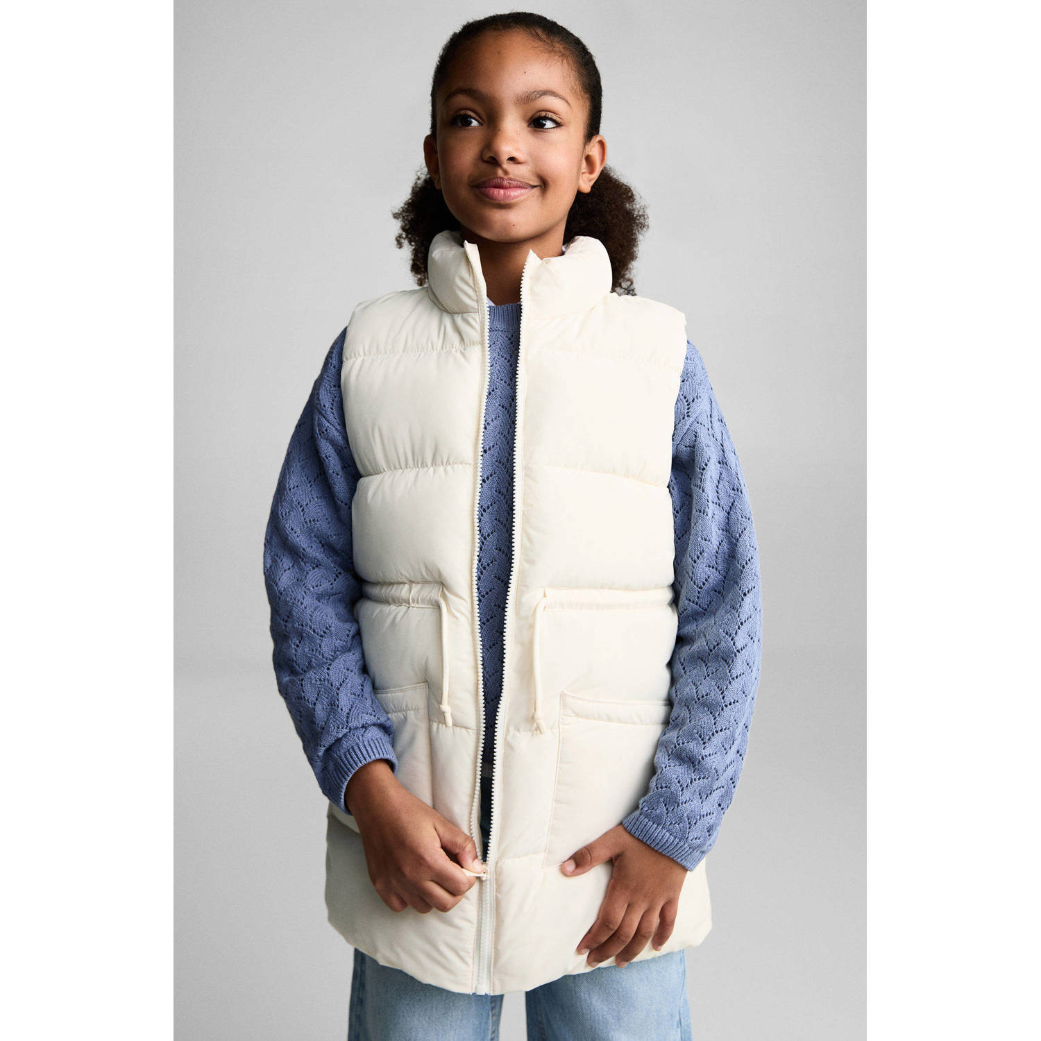 Mango Kids bodywarmer beige