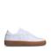 Manfield leren sneakers wit