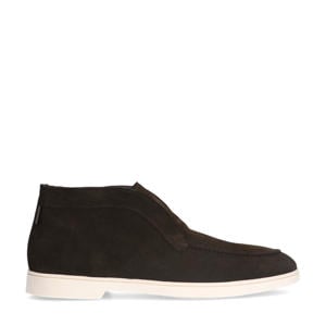 suède enkelboots bruin