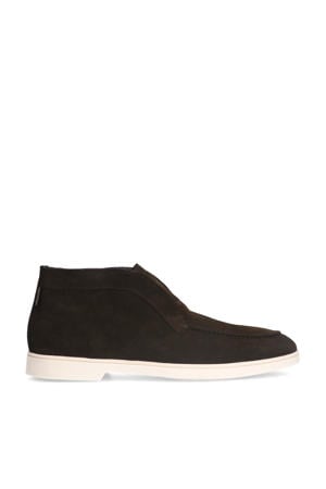 suède enkelboots bruin
