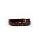 Pinned by K leren riem met studs bordeauxrood