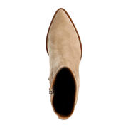 thumbnail: Manfield suède enkellaarzen beige