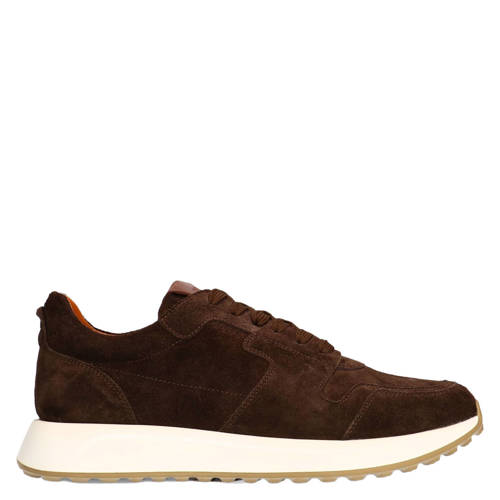 Manfield suède sneakers bruin afbeelding