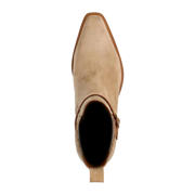 thumbnail: Manfield suède enkellaarzen beige