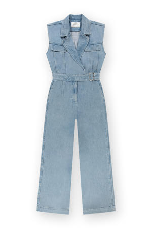 denim jumpsuit light blue denim