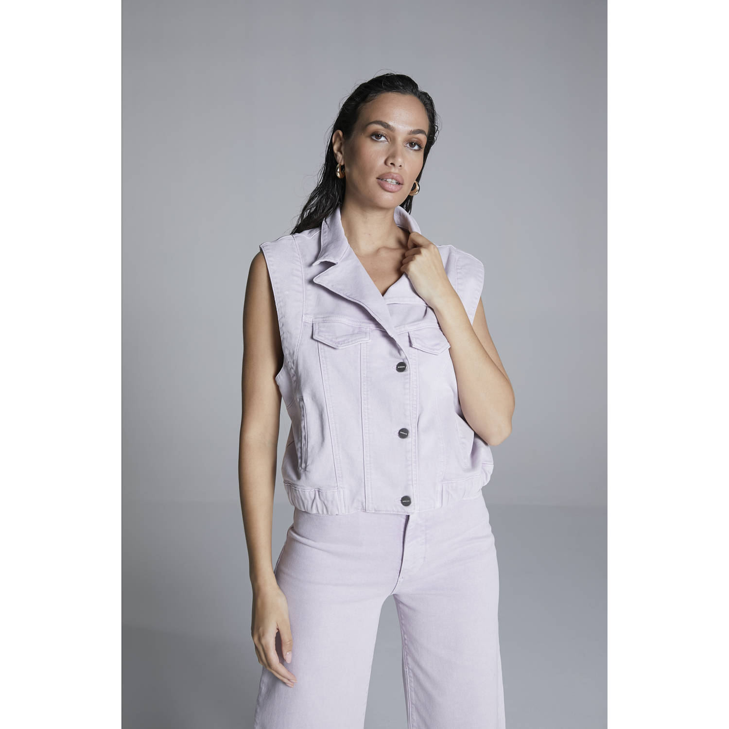 Homage to Denim gilet lila