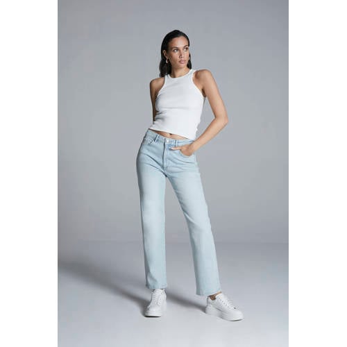 Homage to Denim straight leg jeans Scotti light blue denim afbeelding