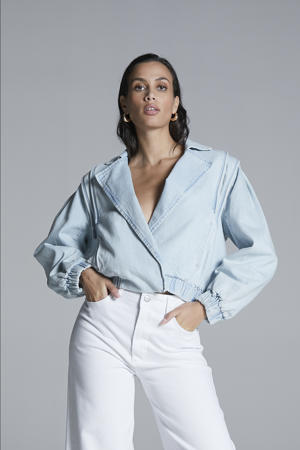 denim spijkerjas light blue denim