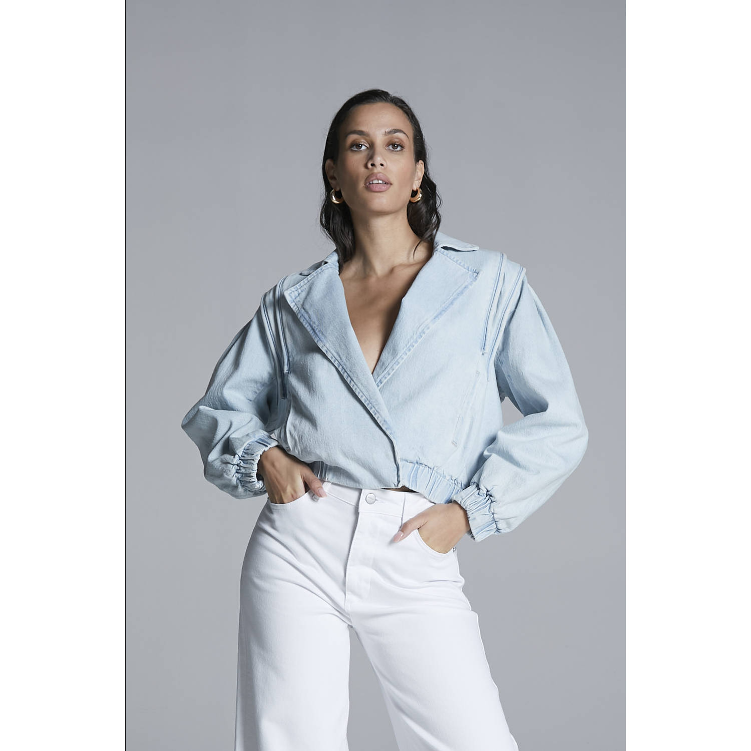 Homage to Denim spijkerjas light blue denim
