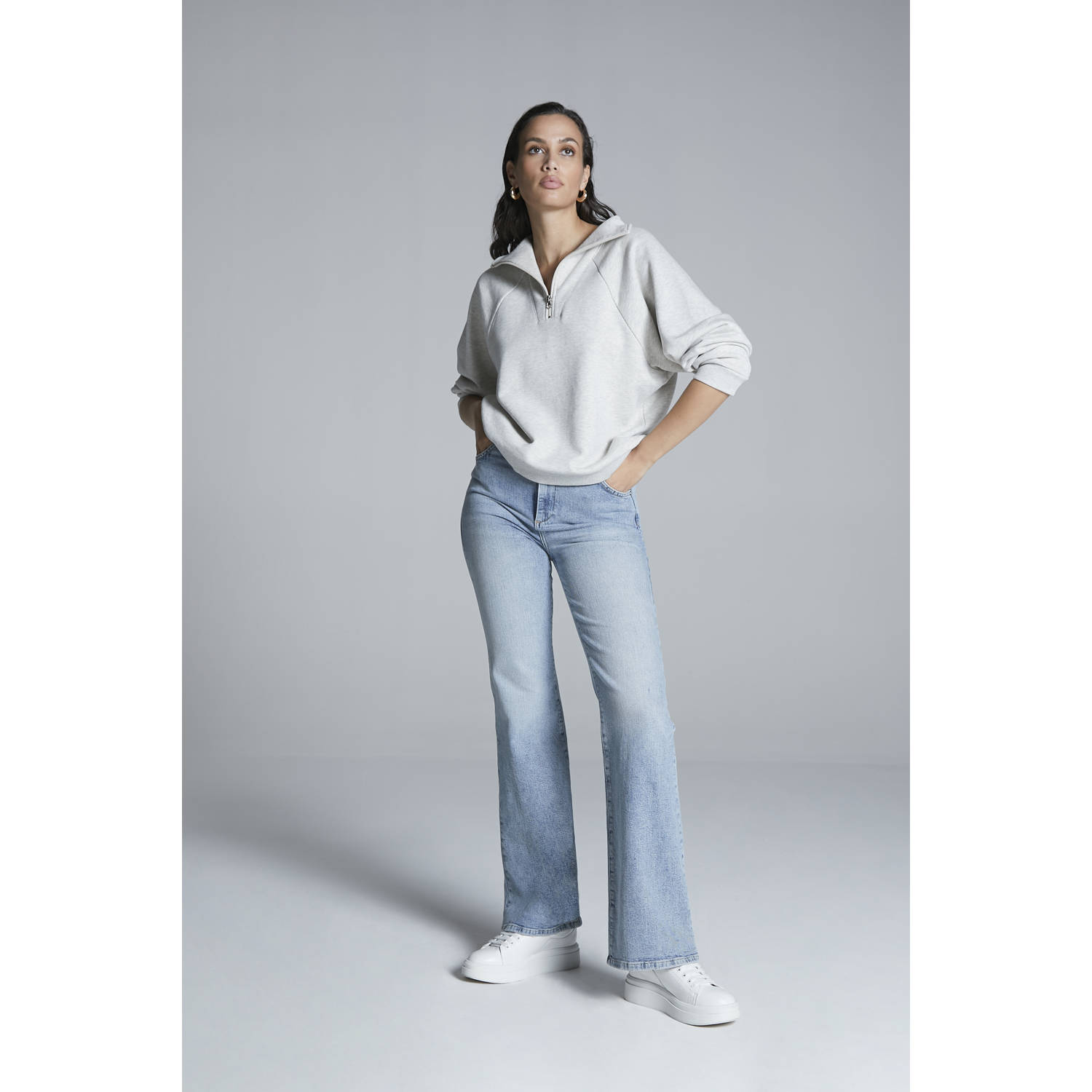 Homage to Denim high waist jeans Elisa light blue denim