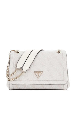  crossbody tas Noelle met logoprint ecru