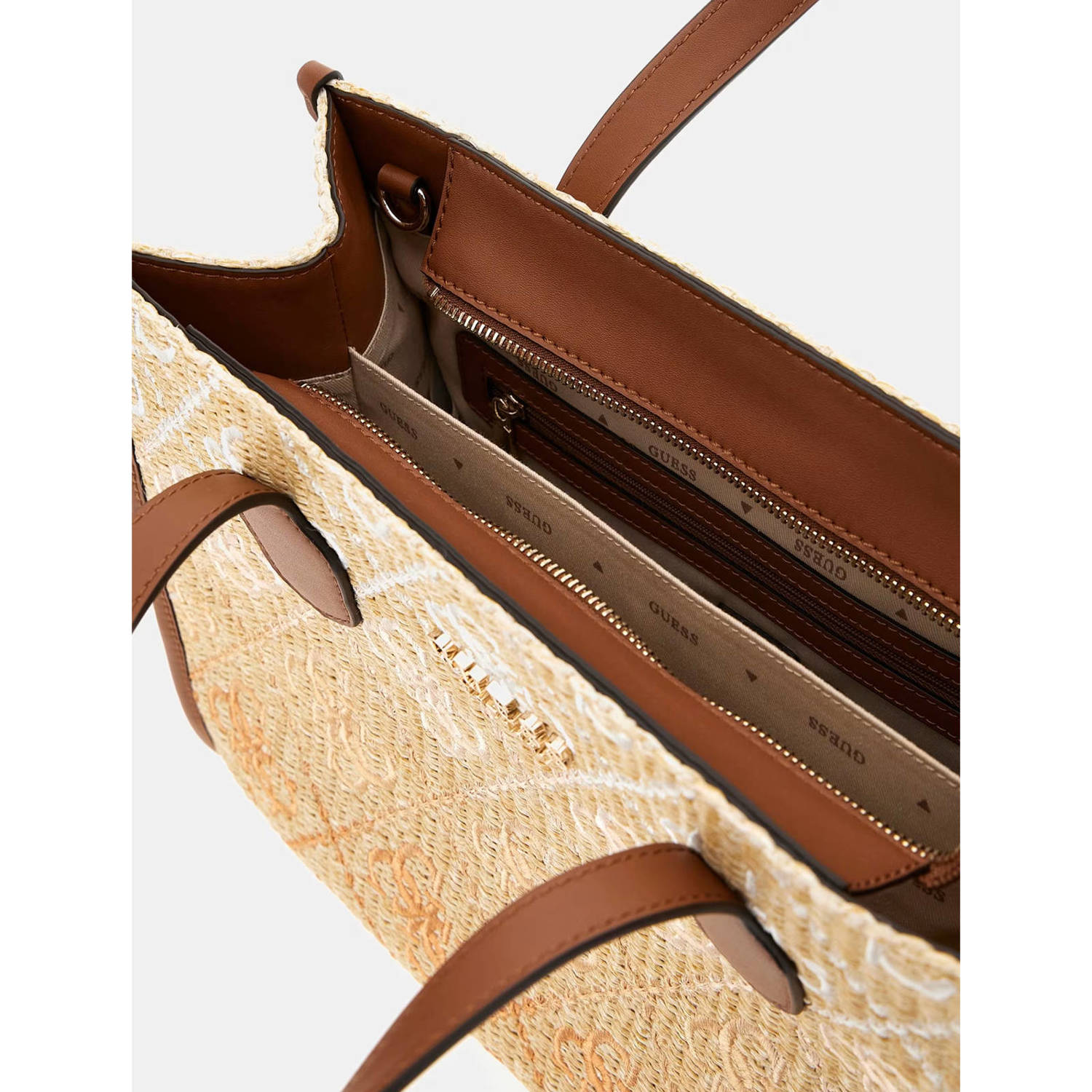 GUESS handtas Silvana naturel cognac