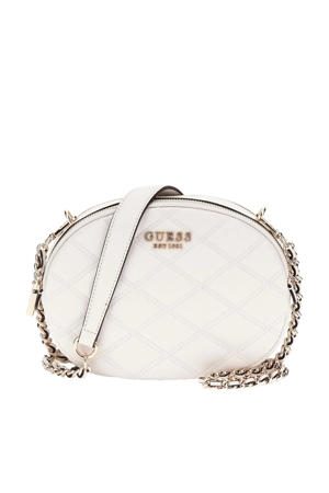  doorgestikte crossbody tas Tamsin ecru