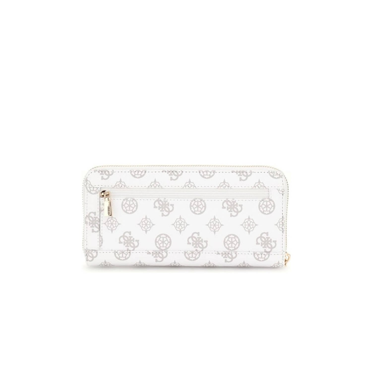 GUESS portemonnee Laurel met logoprint wit lichtroze