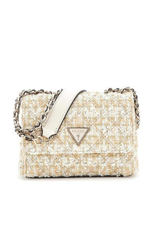  tweed crossbody tas Giully Mini goudkleurig