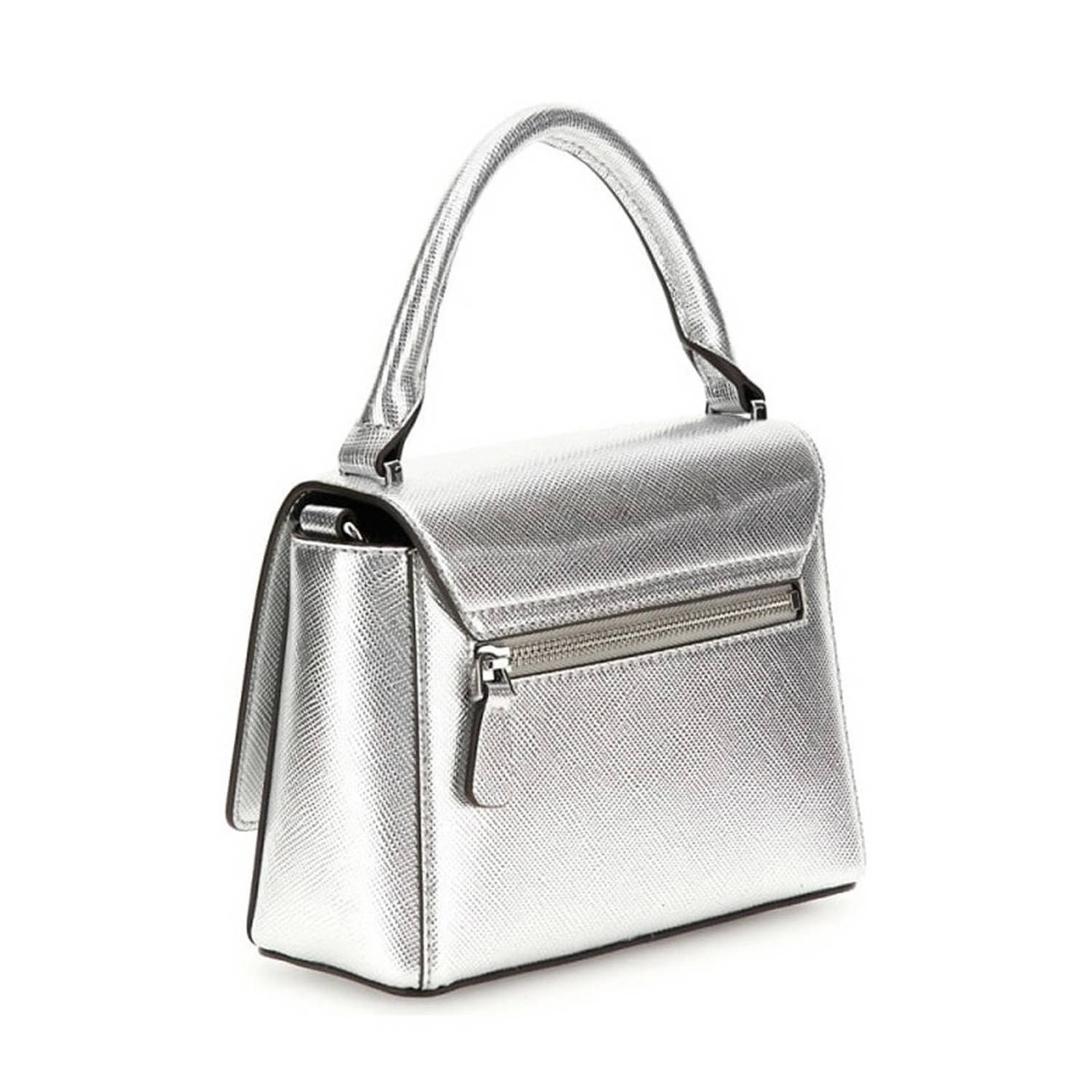 GUESS crossbody tas Fedana zilverkleurig