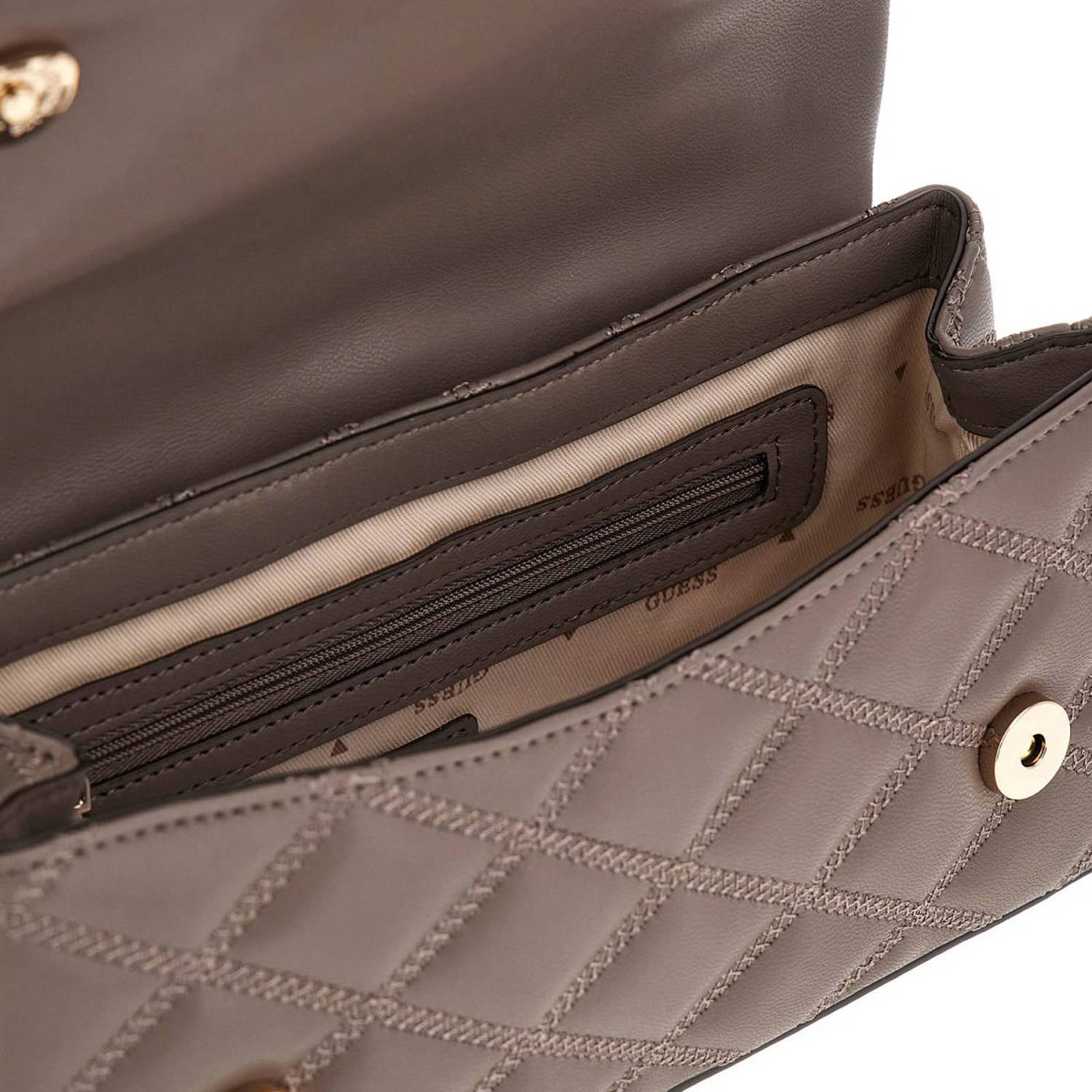 GUESS crossbody tas Tamsin taupe