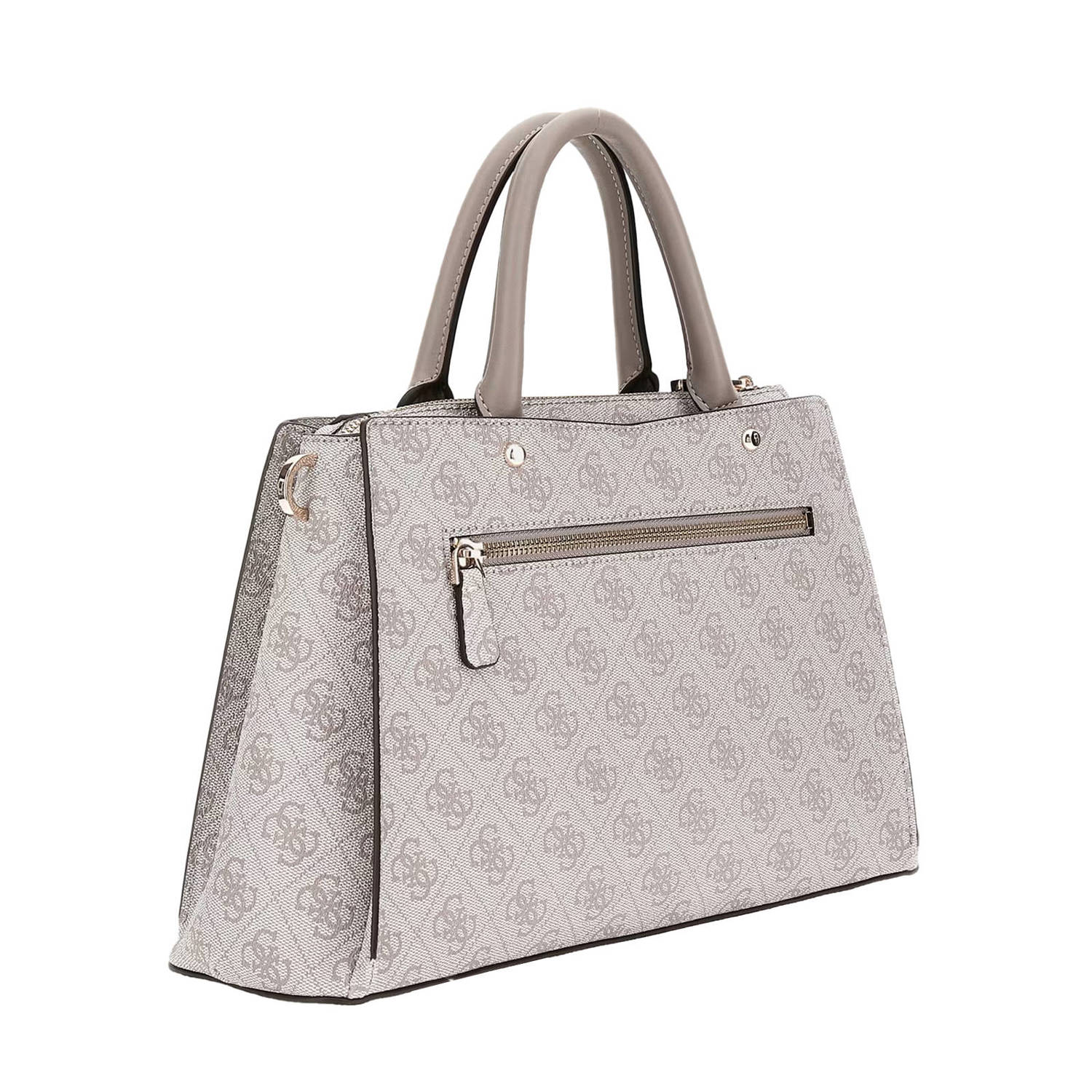 GUESS handtas Zamira met logoprint lichtroze