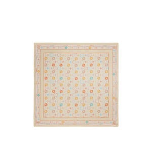 sjaal met all-over print geel