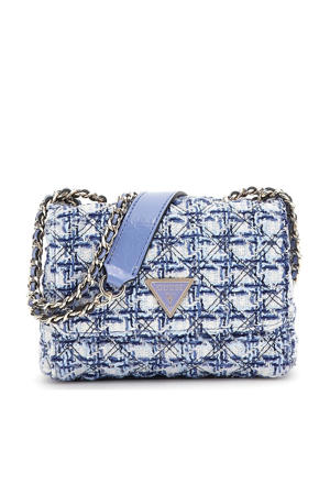  tweed crossbody tas Giully Mini blauw