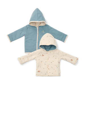 reversible baby zomerjas blauw/offwhite