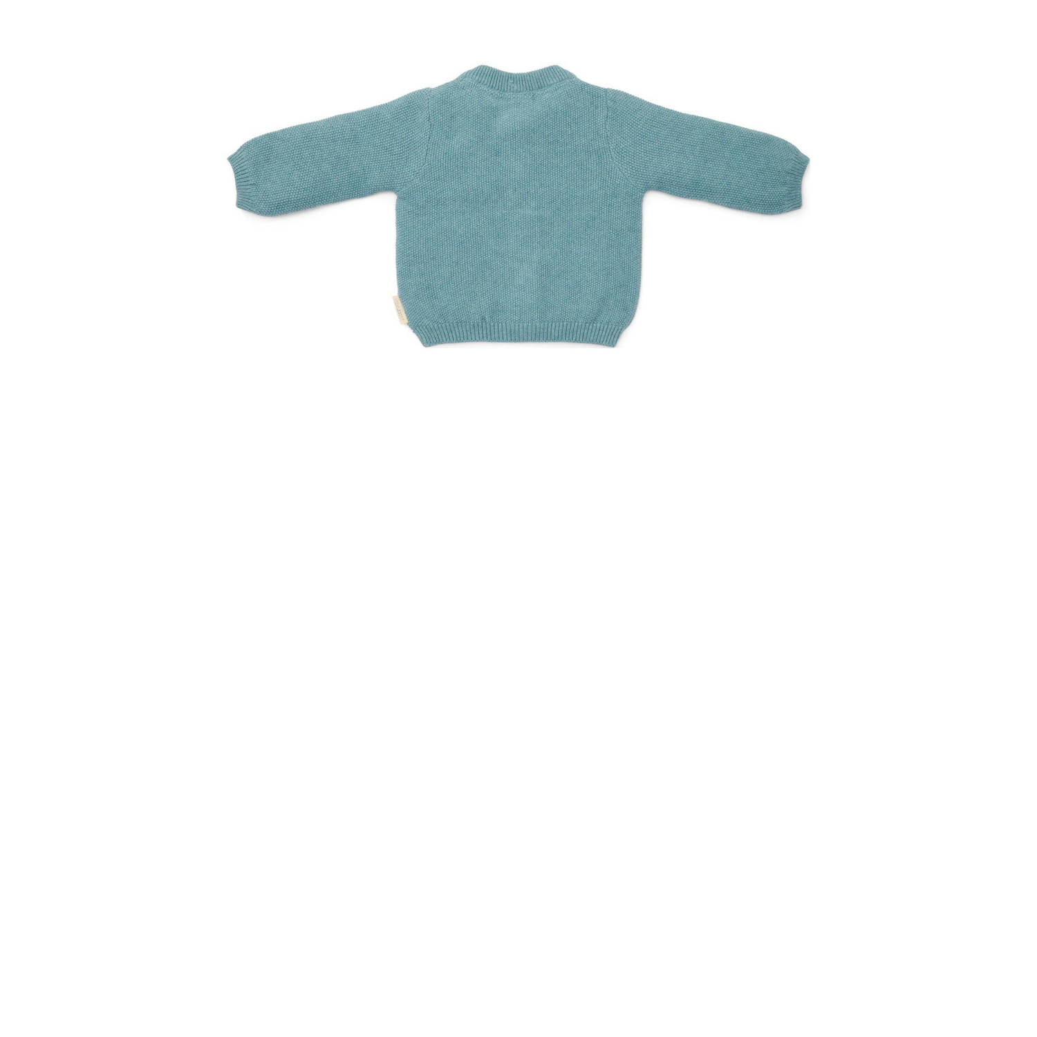 Little Dutch vest blauw fijn gebreid