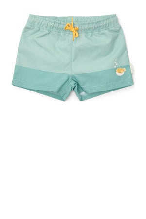 zwemshort lichtblauw/geel
