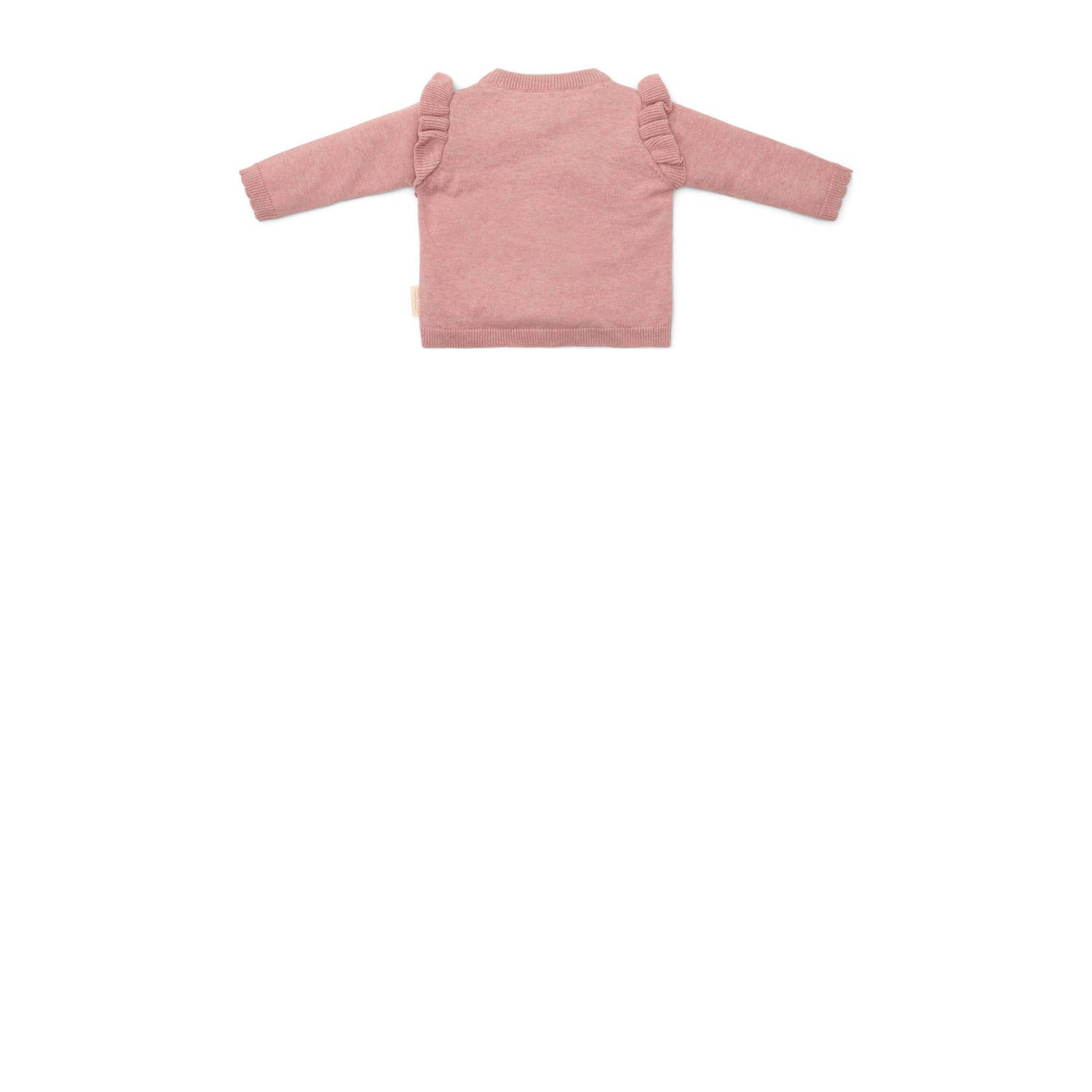 Little Dutch vest roze fijn gebreid