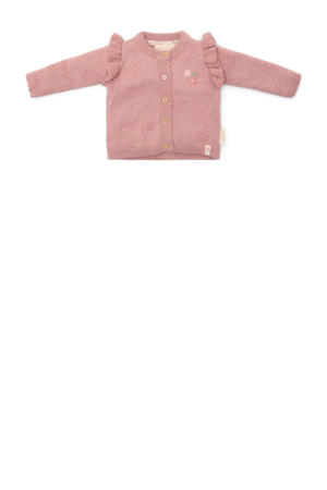 vest roze fijn gebreid