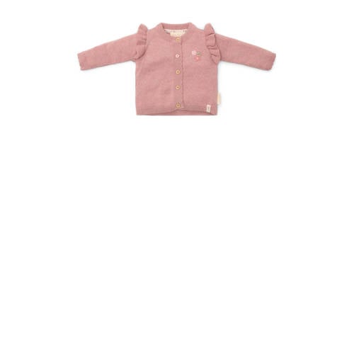 Little Dutch vest roze fijn gebreid afbeelding