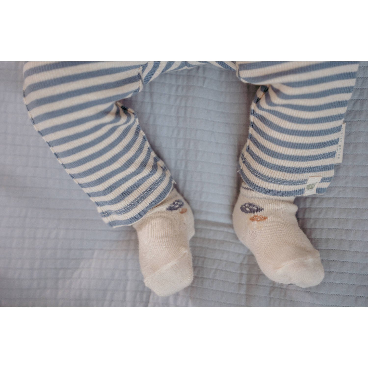 Little Dutch sokken set van 3 blauw beige