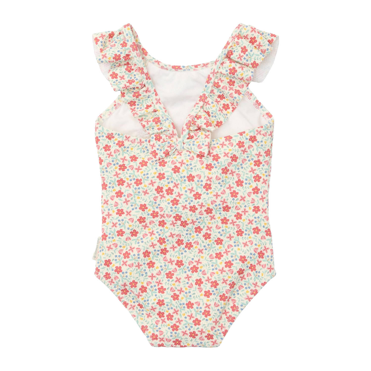 Little Dutch badpak roze groen ecru