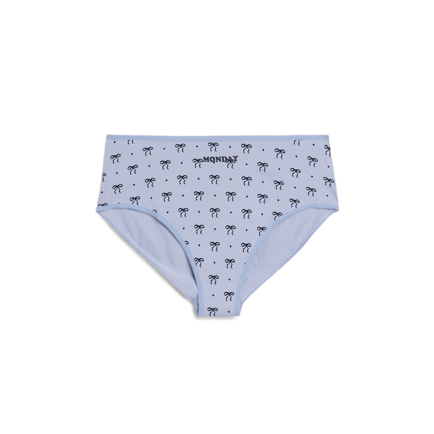 Zizzi slip LWEEK (set van 7) blauw fuchsia zwart wit