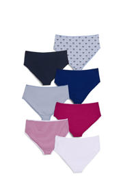 thumbnail: Zizzi slip LWEEK (set van 7) blauw/fuchsia/zwart/wit