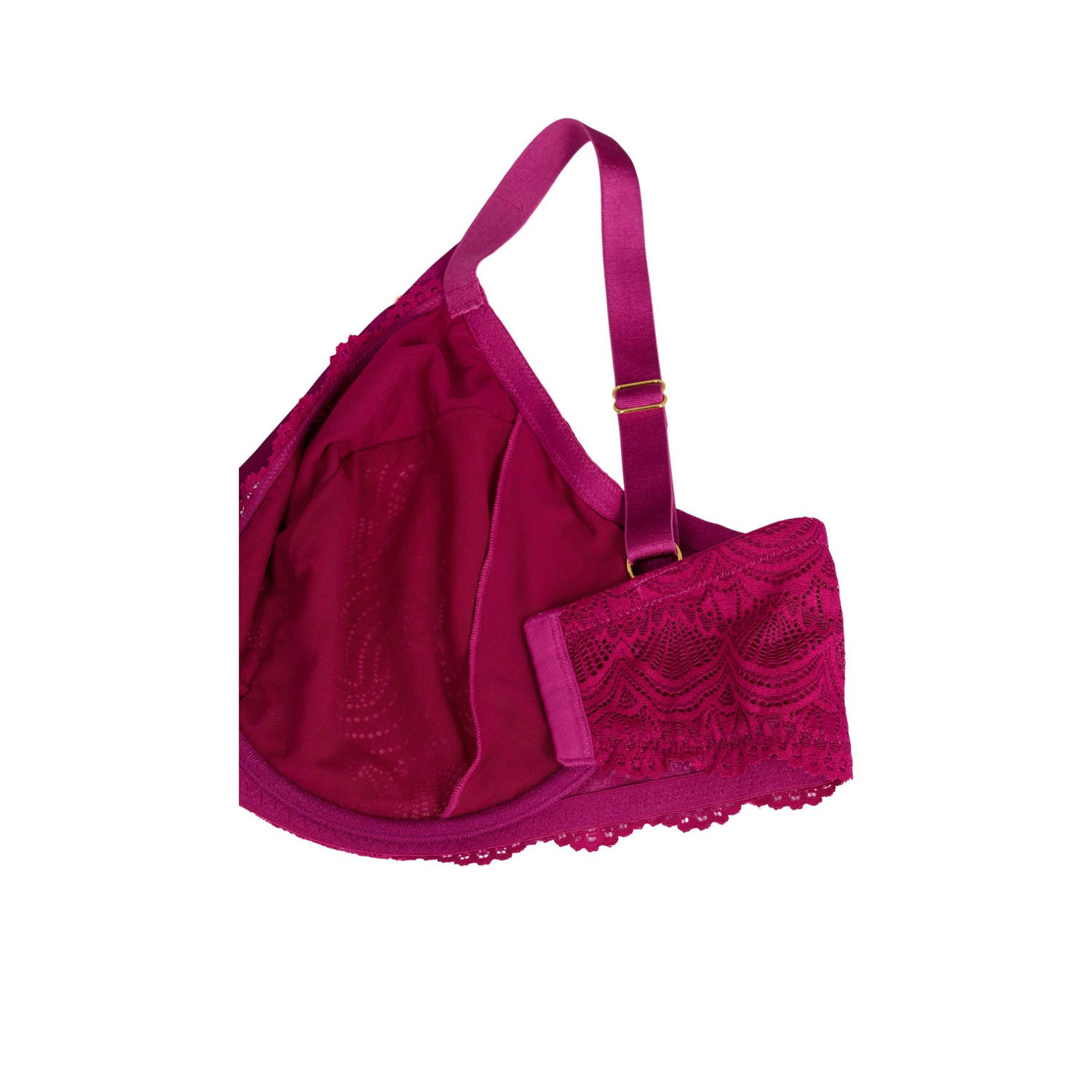 Zizzi niet-voorgevormde beugelbh LALA fuchsia