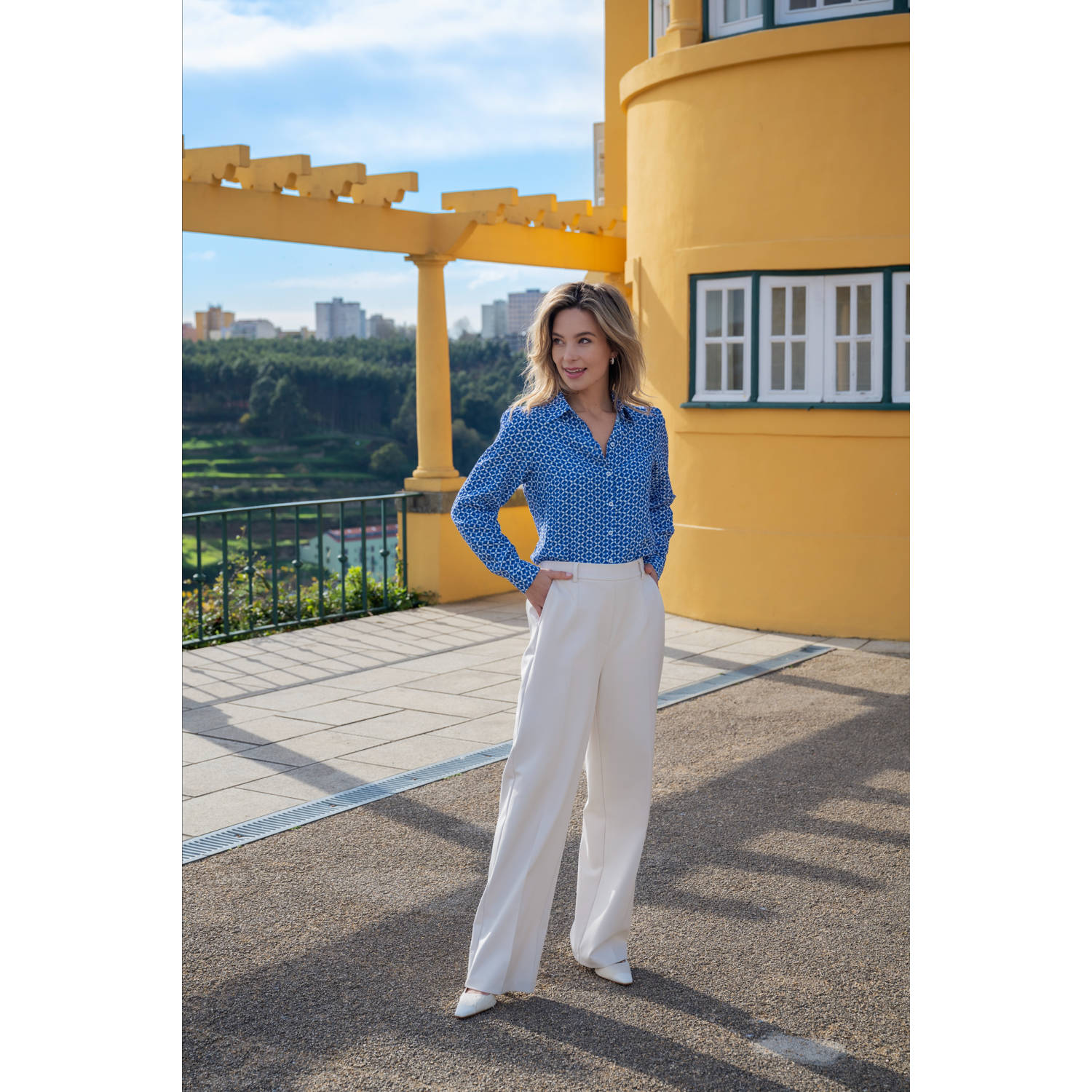 Elvira Collections blouse blauw
