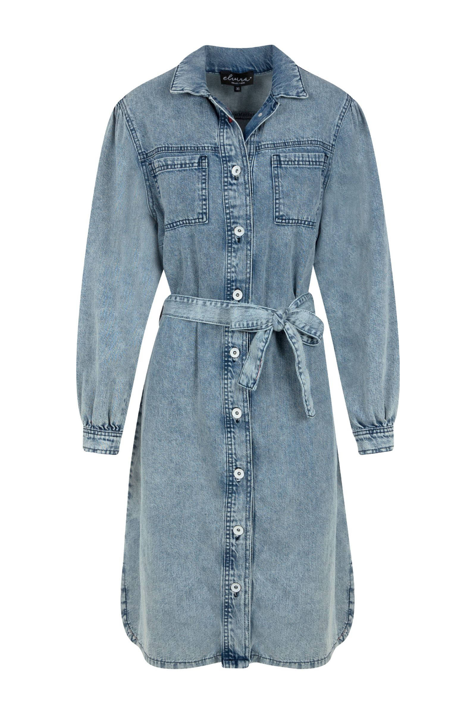 Object Spijkerjurk - light blue denim/lichtblauw denim