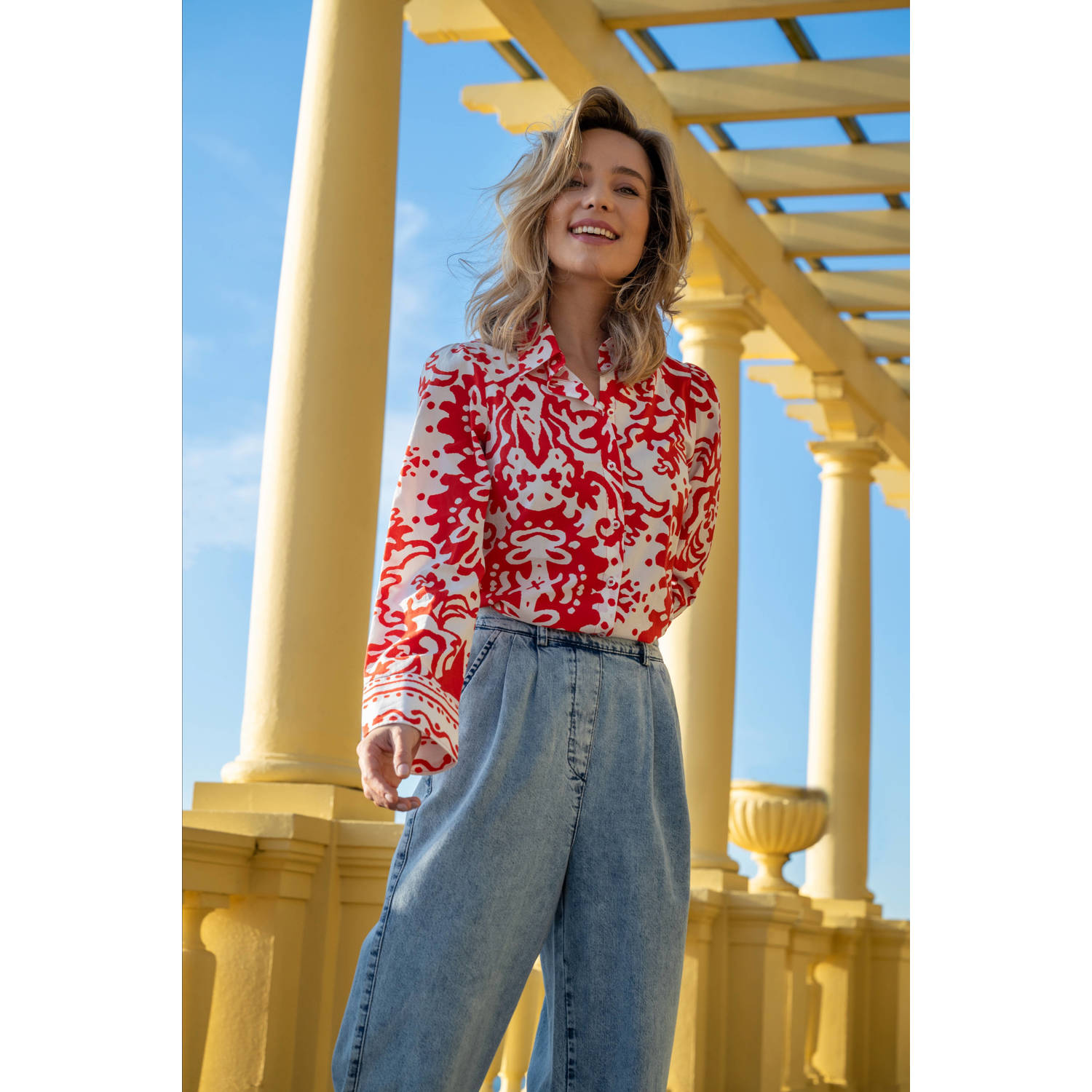 Elvira Collections blouse rood