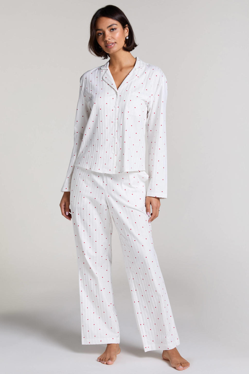 Hunkemöller pyjamatop wit