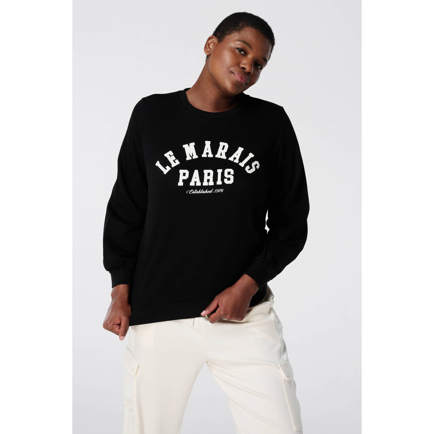 MS Mode sweater zwart