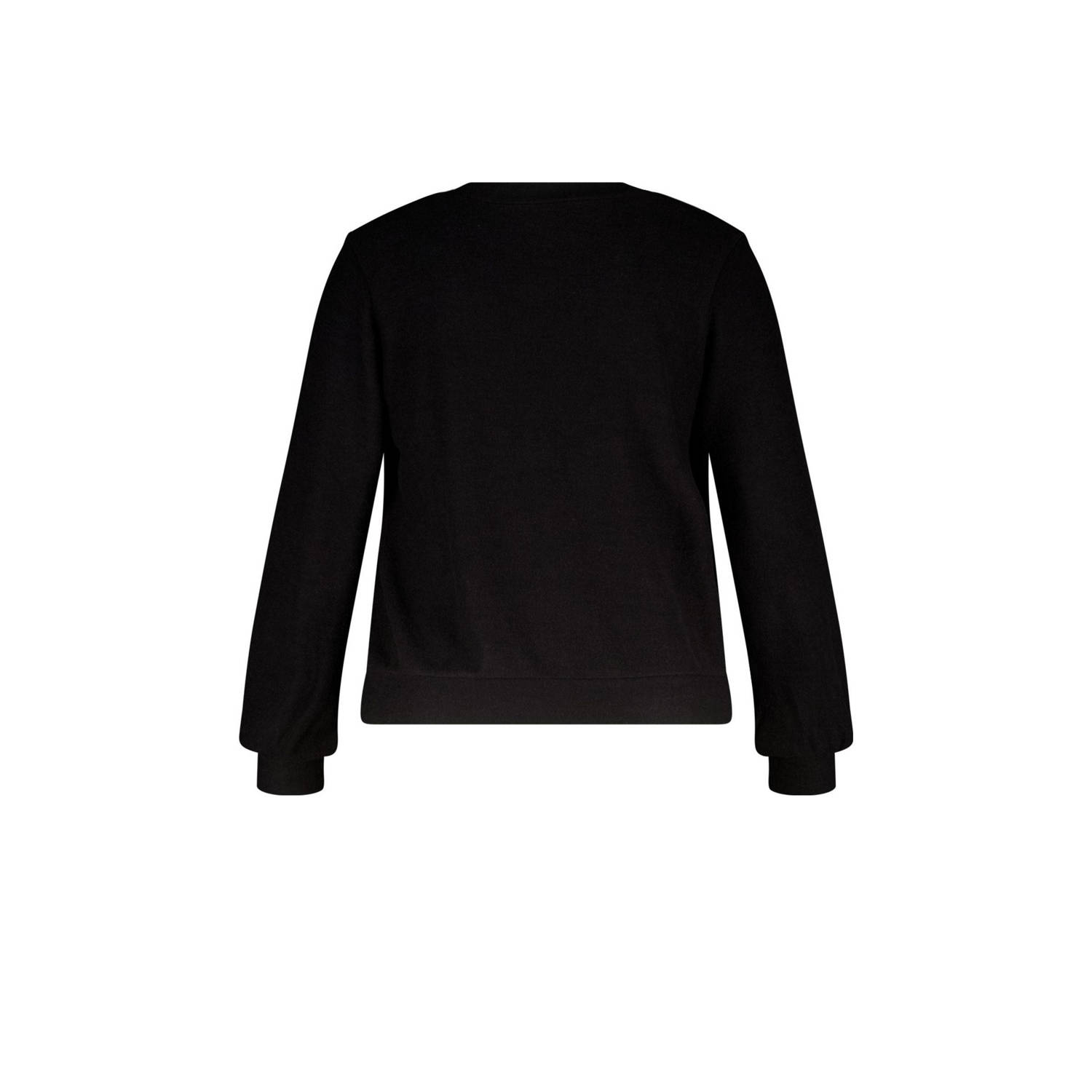 MS Mode gebreid vest zwart
