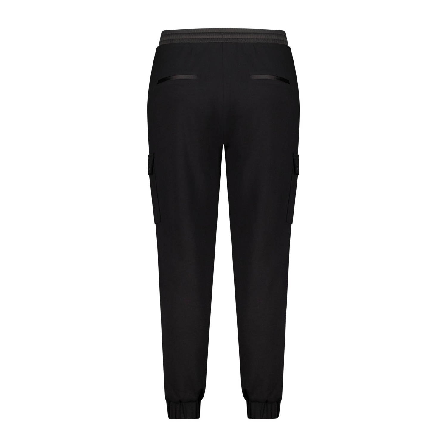 MS Mode relaxed regular waist casual broek zwart