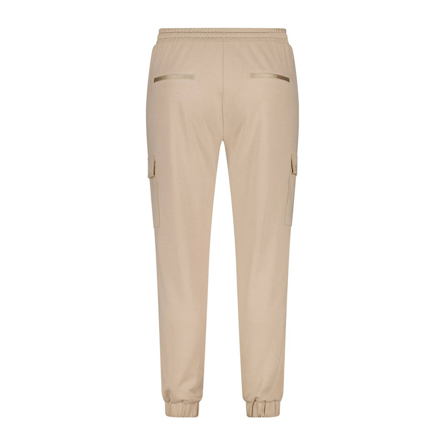 MS Mode relaxed regular waist casual broek zand