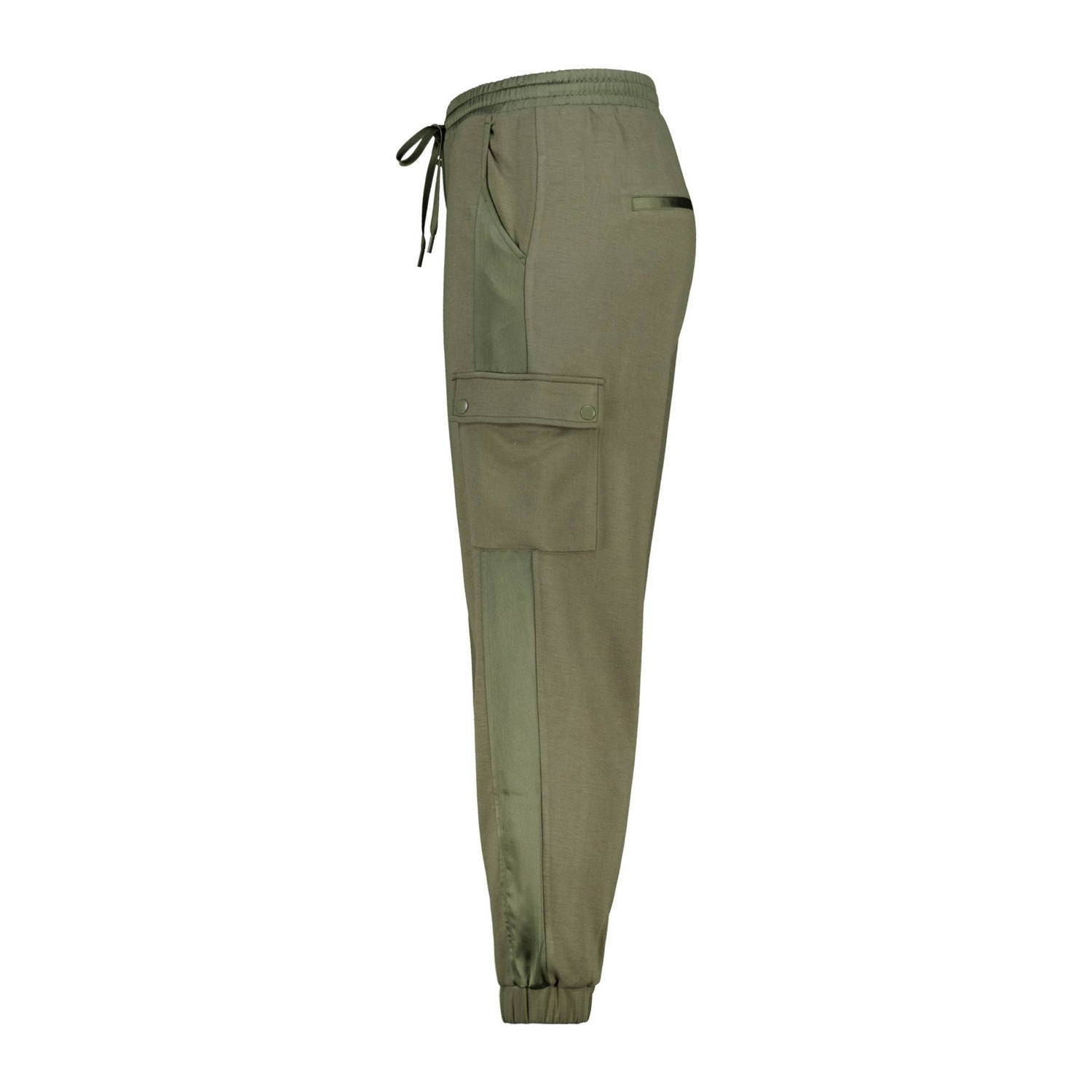 MS Mode relaxed regular waist casual broek kaki