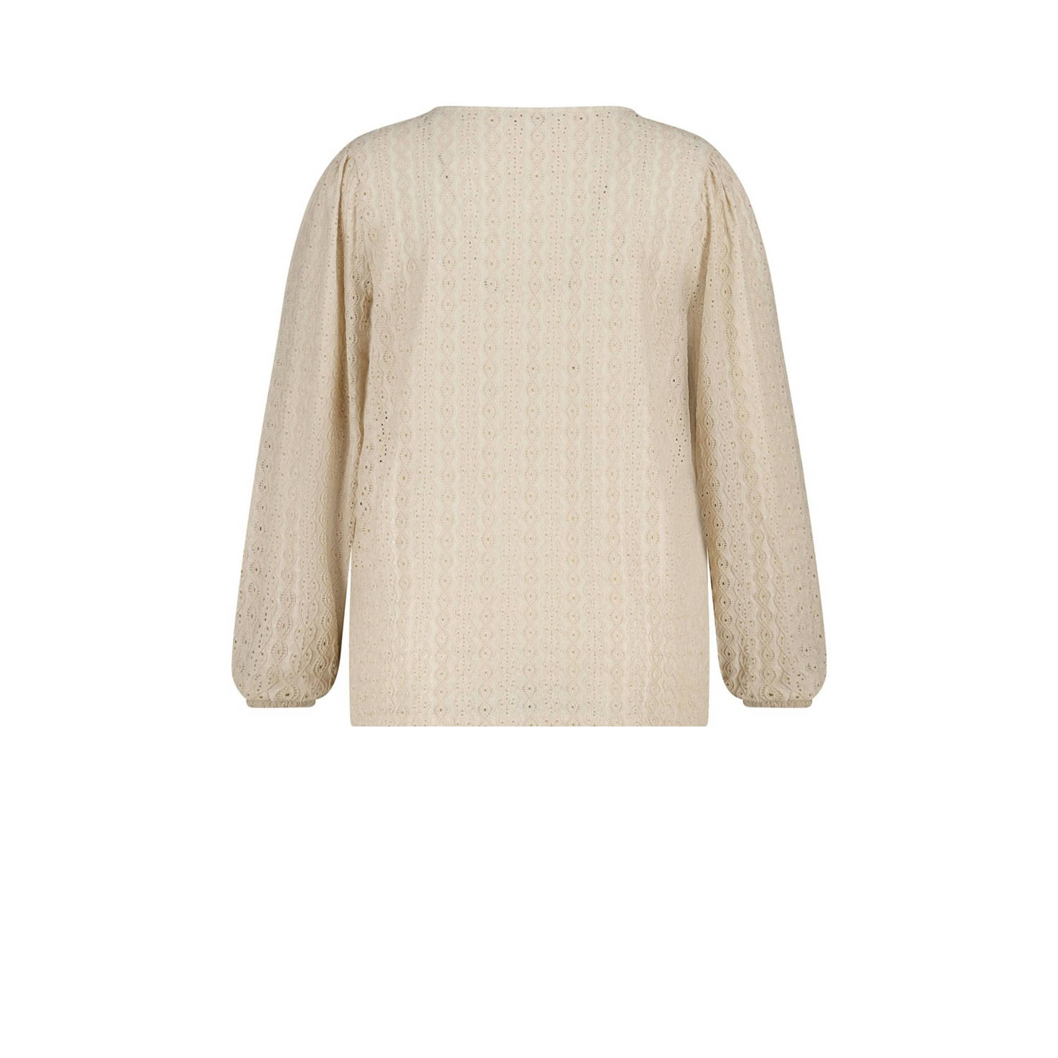 MS Mode blouse crème broderie